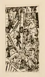 Max Beckmann, Tamerlan, 1923, Drypoint on laid paper with watermark "BSB" in a circle