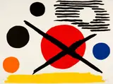 Alexander Calder, La croix sur le soleil, 1965, Colour lithograph on Rives wove paper with watermark
