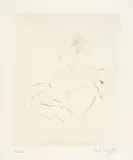 Marc Chagall, L'écuyère - Die Reiterin, 1926/1927, Etching and drypoint on Arches wove paper with watermark