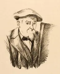 Paul Cézanne, Portrait de Cézanne par lui-même, 1898-1900, Lithograph