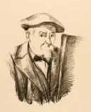 Paul Cézanne, Portrait de Cézanne par lui-même, 1898-1900, Lithograph