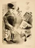 Marc Chagall, L'Homme au cochon - Bauer mit Schwein