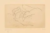 Eduardo Chillida, Esku I, 1971, Etching on cream wove paper with watermark "RICHARD DE BAS" with heart