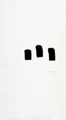 Eduardo Chillida, Oro, Plata, Bronce, 1993, Screen print with embossing on heavy wove paper (Paperki)