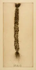Braid (second state) by Jim Dine, 1973, Etching on cream laid paper with Zerkall watermark, sold Sep 2025