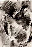Martin Disler, Ohne Titel, Ink drawing, reworked with graphite, on drawing pad paper