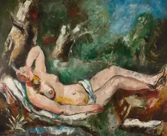Charles Dufresne, Nu couché, Circa 1920, Oil on canvas