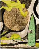 Friedrich Dürrenmatt, Modenengel, 1969, Collage and ink wash on paper