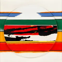 Franz Fedier, Kreis auf Quadrat, 1966, Oil on canvas