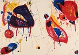 Sam Francis, Heart Stone, 1963, Colour lithograph on BFK Rives wove paper with watermark