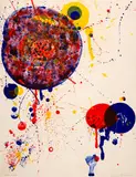 Sam Francis, Chinese Balloons, 1963, Colour lithograph on BFK Rives wove paper with watermark