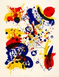 Sam Francis, Water Buffalo, 1964, Colour lithograph