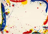 Sam Francis, Long Blue, 1964, Colour lithograph on BFK RIVES wove paper, with watermark