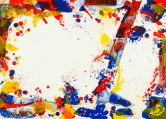 Green Ring by Sam Francis, 1970, Colour lithograph on Rives wove paper with watermark, sold Sep 2025