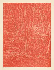 Franz Gertsch, Gehölz, 2007, Colour woodcut on Kumohadamashi Japan paper