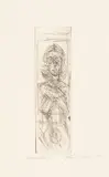 Alberto Giacometti, Annette de face, 1955, Etching on BFK Rives wove paper with watermark