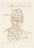Alberto Giacometti, André du Bouchet VIII, 1955/1956, Etching on BFK Rives wove paper with watermark