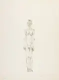 Alberto Giacometti, Nu debout II, 1961, Lithograph on BFK RIVES wove paper with watermark
