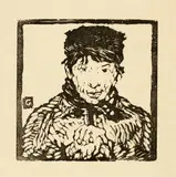 Giovanni Giacometti, Giovanin da Vöja, 1911, Woodcut on wove paper