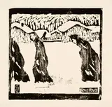 Giovanni Giacometti, Inverno, 1911, Woodcut on wove paper