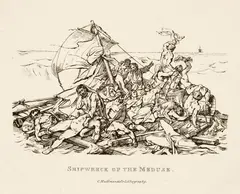 Théodore Géricault, Shipwreck of the Meduse, 1820, Lithograph on wove paper