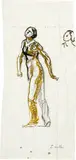 Ferdinand Hodler, Studie zu "Blick ins Unendliche", 1914/1915, Watercolour and ink over pencil drawing on Fabriano wove paper with watermark