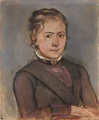 Ferdinand Hodler, Bildnis Agnes Jakobi, Circa 1885, Oil on canvas