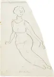 Ferdinand Hodler, Studie zu "Heilige Stunde", 1906-1911, Pencil on wove paper