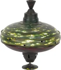 Pascal Danz, Ohne Titel, 1996, Oil on tin spinning top