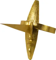 Schang Hutter, Maske, 1993, Wood, gilt