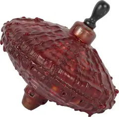 Kotscha Reist, Ohne Titel, 1996, Candle wax on tin spinning top