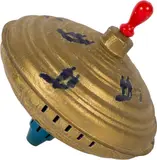 Urs Stooss, Stoupah, 1996, Gold bronze and acrylic on tin spinning top