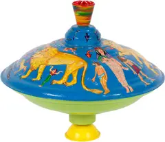 Peter von Wattenwyl, S.H. in Ägypten, 1991, Synthetic resin on tin spinning top