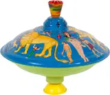 Peter von Wattenwyl, S.H. in Ägypten, 1991, Synthetic resin on tin spinning top