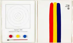 Jasper Johns, Paint your own "Target 1970", 1971, Offset lithograph and mixed media collage in plastic box