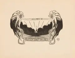 Ex Libris Professor Ernst Kirchner by Ernst Ludwig Kirchner, 1903/1904, Wood engraving on wove paper with watermark, sold Sep 2025