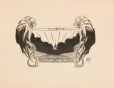 Ernst Ludwig Kirchner, Ex Libris Professor Ernst Kirchner, 1903/1904, Wood engraving on wove paper with watermark