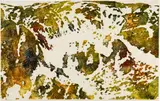 Alois Lichtsteiner, Ohne Titel (Berg), 2016, Colour woodcut on thin Tosa Shoji Japan