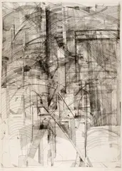Bernhard Luginbühl, Grosser Kupferstich, 1961, Etching on heavy wove paper
