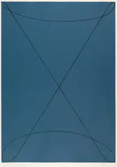 Robert Mangold, Untitled, 1995, Colour screen print on T.H. Saunders Waterford