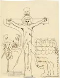 Otto Meyer-Amden, Ans Kreuz genagelter Märtyrer-Knabe (Heiliger Sebastian)
