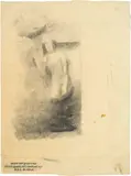Otto Meyer-Amden, Entkleidung, 1918-1922, Pencil on translucent paper