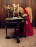 Chantal Michel, Ohne Titel (Füchse), 2006, Photograph behind acrylic glass