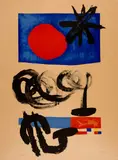 Lune étoile by Joan Miró, 1955, Colour lithograph on Velin d'Arches with watermark, sold Sep 2025