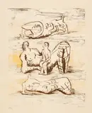 Henry Moore, Reclining Figures and Reclining Mother and Child