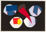 Richard Mortensen, Documenta, 1964, Colour lithograph on heavy wove paper