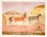 Zoran Mušič, Paysage dalmate, 1955, Colour lithograph on BFK Rives wove paper with watermark