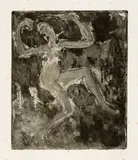 Emil Nolde, Kerzentänzerin, 1918, Etching and aquatint on strong Van Gelder wove paper with watermark