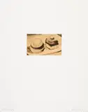 Markus Raetz, Ohne Titel, 2007, Heliogravure in black and bistre on chine collé on wove paper