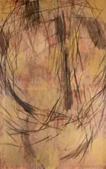 Charles Rollier, Stèle II B, Ishtar, 1955, Oil on canvas